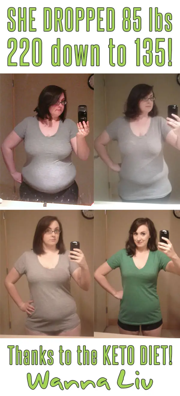 SHE DROPPED 85 lbs 220 down to 135! Thanks to the KETO DIET! - Keto Success Stories #13 via Wanna Liv