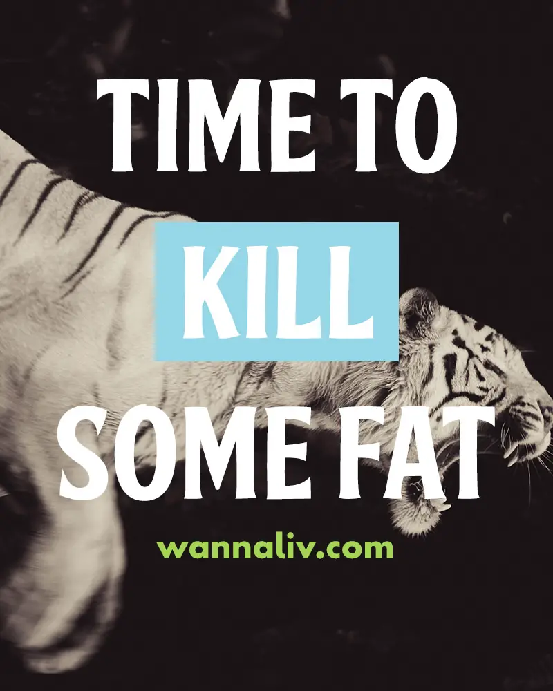 Time to kill some fat. | Amazing Motivational & Inspirational Gym Quotes via Wanna Liv #wannaliv