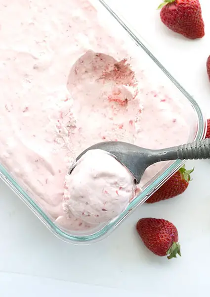 Keto Strawberry Ice Cream Recipe